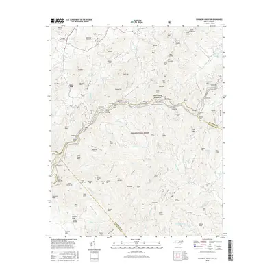 2016 Map of Dunsmore Mountain, 2016 Print