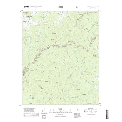 2019 Map of Dunsmore Mountain, 2019 Print
