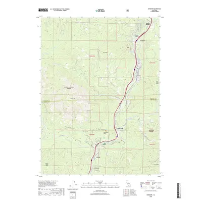 2018 Map of Dunsmuir, 2018 Print