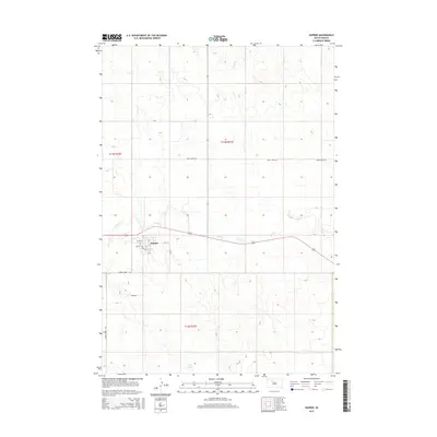 2015 Map of Dupree, 2015 Print