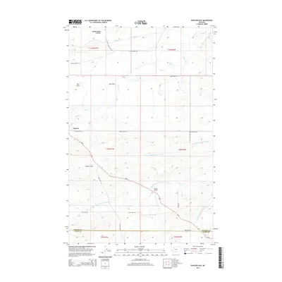2014 Map of Dupuyer East, 2014 Print