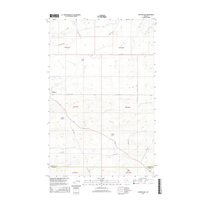 2017 Map of Dupuyer East, 2017 Print