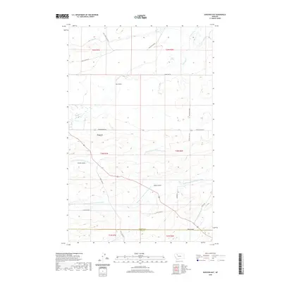 2020 Map of Dupuyer East, 2020 Print