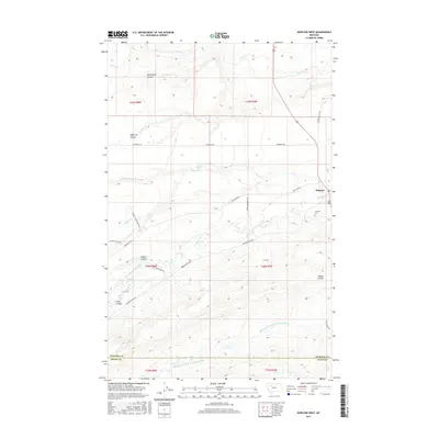 2017 Map of Dupuyer West, 2017 Print