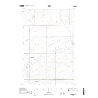 2020 Map of Dupuyer West, 2020 Print