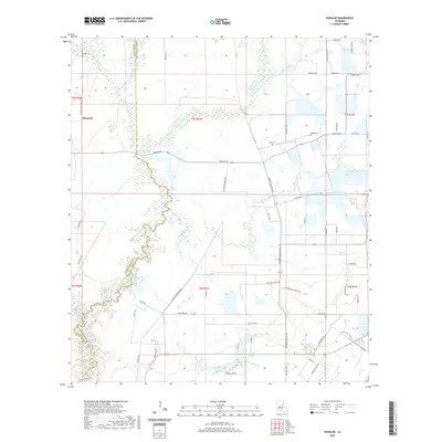 2020 Map of Duralde, 2020 Print
