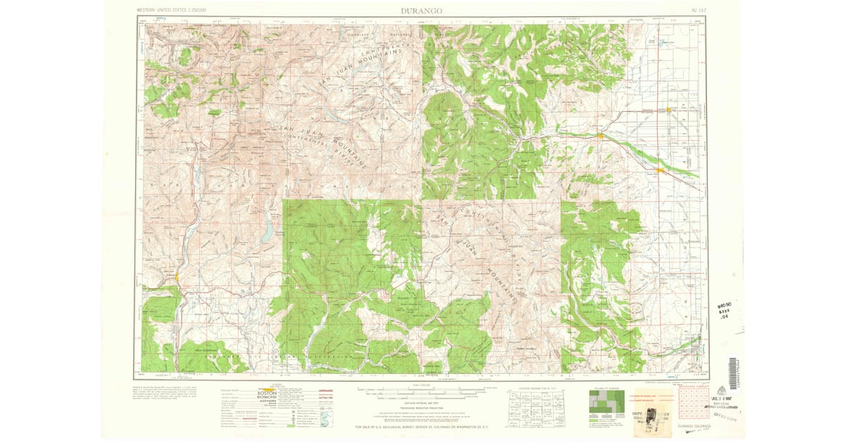 1960s Maps of Mountain Village - Durango La Plata County Co Usgs Topo 1961 Og 1200x630 