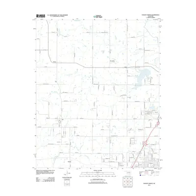 2013 Map of Durant North, 2013 Print