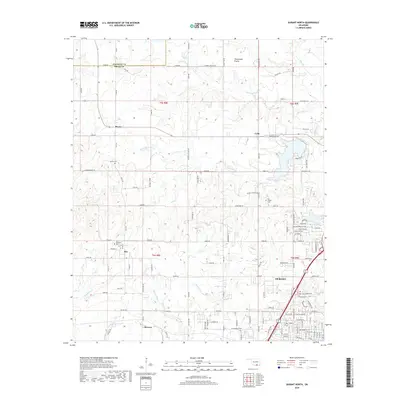 2018 Map of Durant North, 2018 Print
