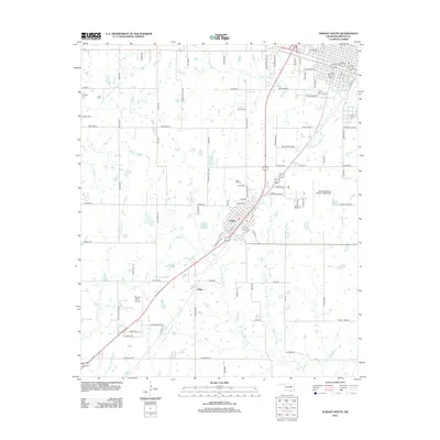 2012 Map of Durant South, 2012 Print