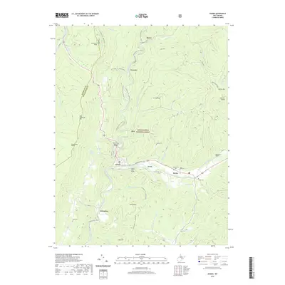 2019 Map of Durbin, 2019 Print
