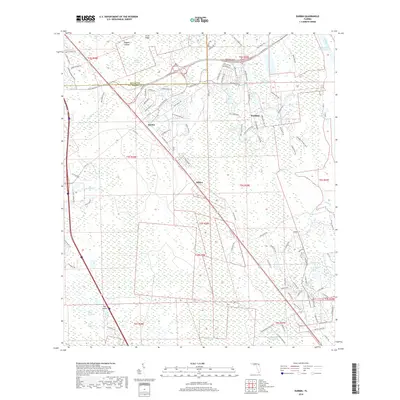 2018 Map of Durbin, 2018 Print