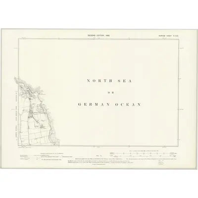 1894 Map of Durham IV.SE, 1898 Print
