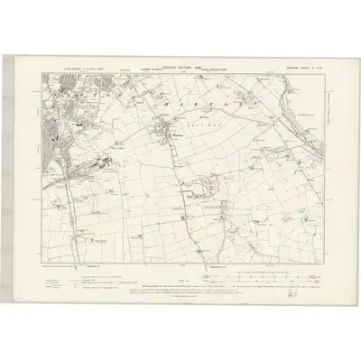 1894 Map of Durham IV.SW, 1898 Print