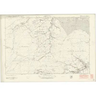 1946 Map of Durham IX, 1951 Print