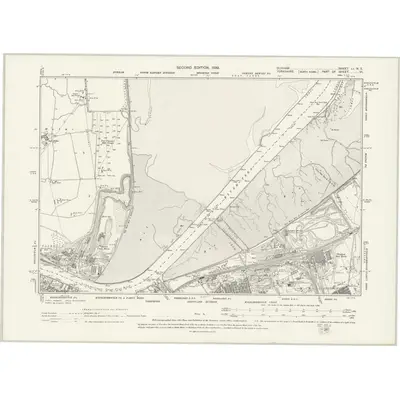 1894 Map of Durham LI.NE, 1899 Print
