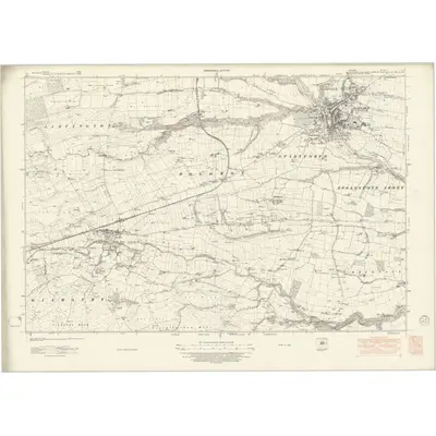 1939 Map of Durham LII, 1949 Print