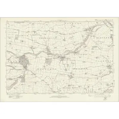 1913 Map of Durham LIII, 1924 Print
