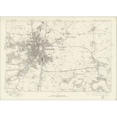 1912 Map of Durham LV, 1923 Print