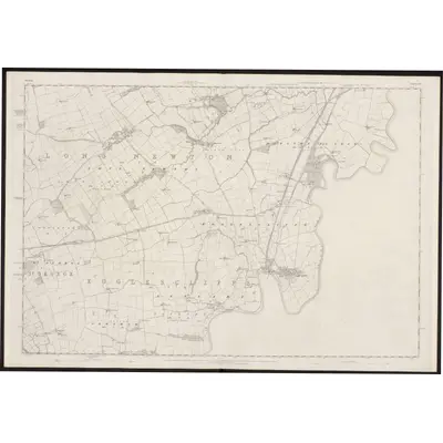 1855 Map of Durham LVI, 1857 Print
