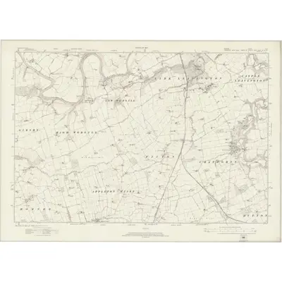 1912 Map of Durham LVIII, 1924 Print