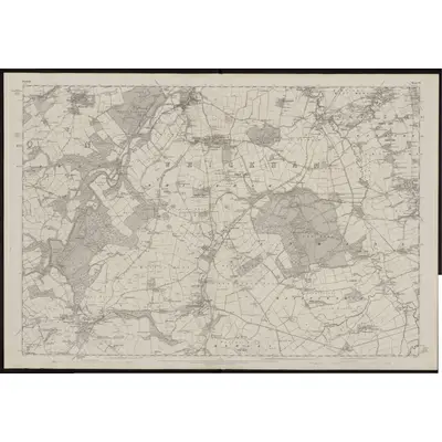 1857 Map of Durham VI, 1862 Print