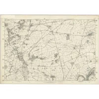 1857 Map of Durham VII, 1862 Print