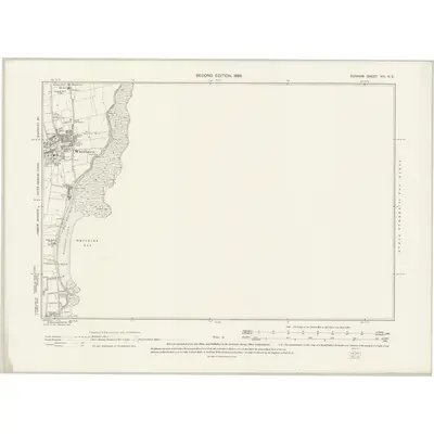 1895 Map of Durham VIII.NE, 1899 Print