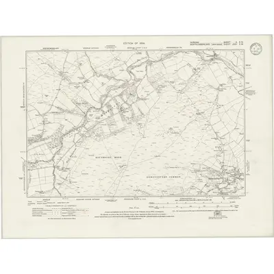 1919 Map of Durham X.SW, 1924 Print