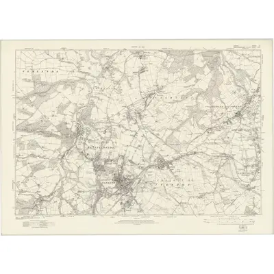 1915 Map of Durham XI, 1923 Print