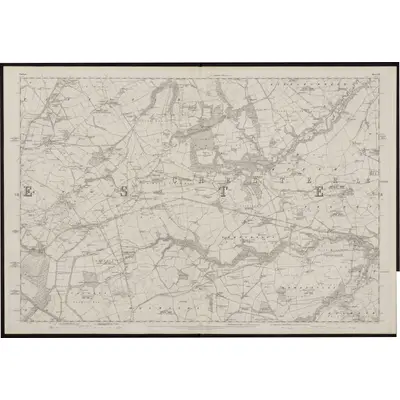 1857 Map of Durham XII, 1861 Print