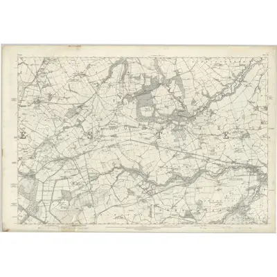 1857 Map of Durham XII, 1861 Print