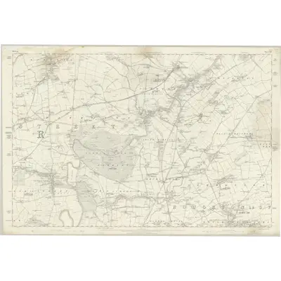 1857 Map of Durham XIII, 1862 Print