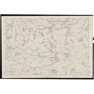 1857 Map of Durham XIX, 1861 Print