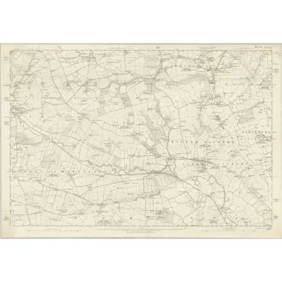 1857 Map of Durham XIX, 1861 Print