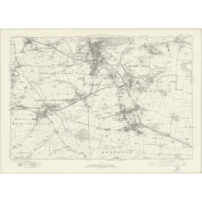 1914 Map of Durham XLII, 1924 Print