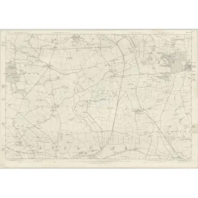 1856 Map of Durham XLIII, 1859 Print