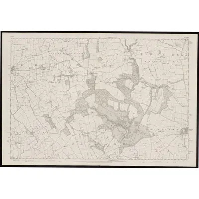 1856 Map of Durham XLIV, 1859 Print