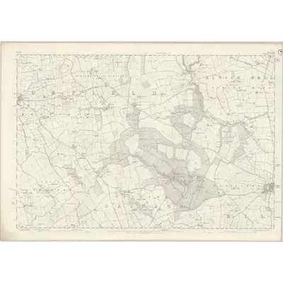 1856 Map of Durham XLIV, 1859 Print