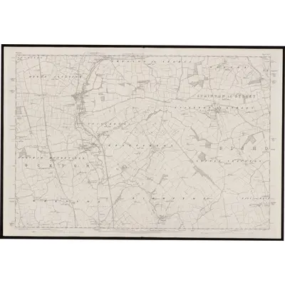 1856 Map of Durham XLIX, 1858 Print