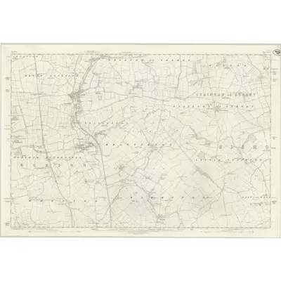 1856 Map of Durham XLIX, 1858 Print