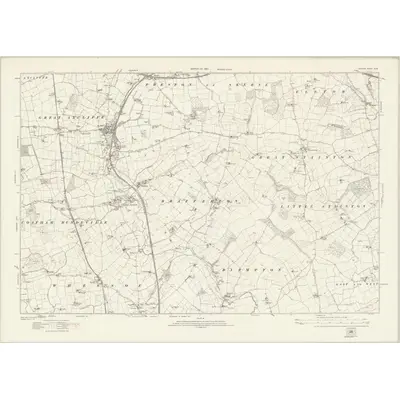 1913 Map of Durham XLIX, 1923 Print