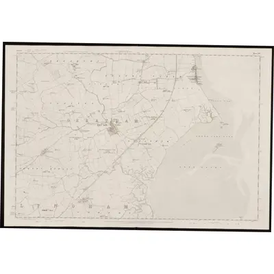 1855 Map of Durham XLV, 1861 Print