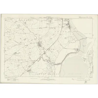 1913 Map of Durham XLV (insert XLVa), 1923 Print