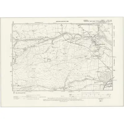 1896 Map of Durham XLVI.SW, 1899 Print