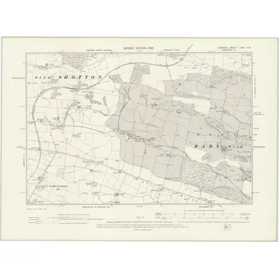 1896 Map of Durham XLVII.NW, 1899 Print