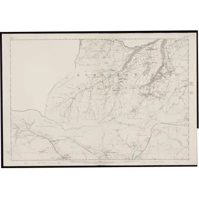 1857 Map of Durham XVI, 1861 Print