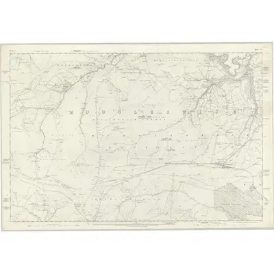 1857 Map of Durham XVII, 1861 Print