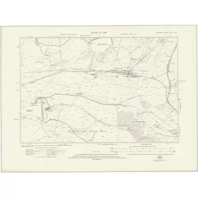 1919 Map of Durham XVII.SE, 1923 Print