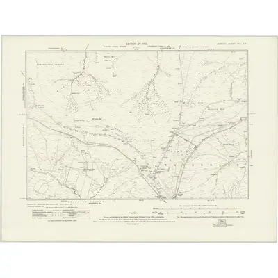 1919 Map of Durham XVII.SW, 1923 Print